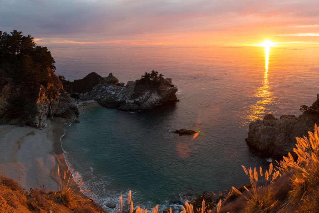 Sunset is the perfect setting for a Big Sur elopement