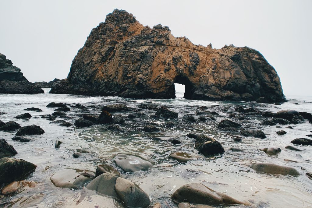 Keyhole Arch is a great place for your Big Sur elopement.