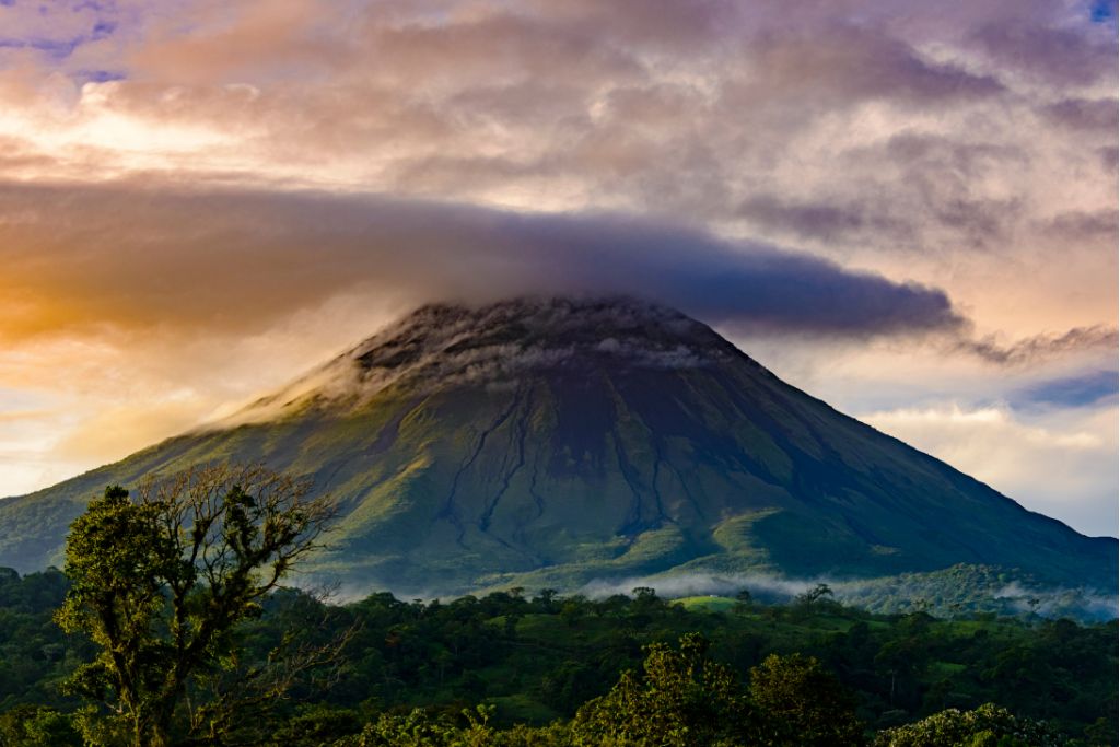 Volcano in Costa Rica - a perfect backdrop for a private elopement.