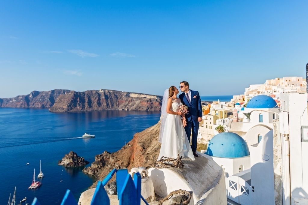 Santorini is the perfect place to host your elopement.