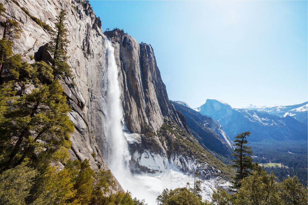 An elopement ceremony in front of one of Yosemite's waterfalls would be a fairy-tale setting