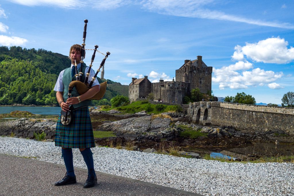 Why not hire a bagpiper for your Scotland elopement?